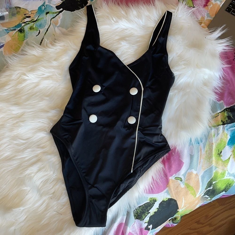 Solid & Striped One Piece - Picture 5 of 7